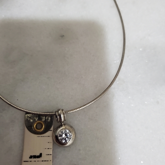 925 Sterling Silver Cubic Zirconia Necklace - Picture 6 of 8